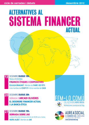 Alternativas al Sistema financiero actual. Ciclo de charlas de diciembre en AureaSocial