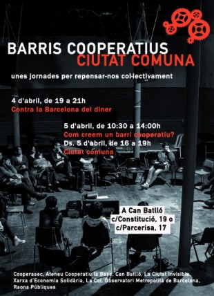 “Barris cooperatius, ciutat comuna”, 4 i 5 d’abril a Barcelona