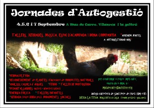Jornades d’Autogestió a Mas de Carro (4-7 setembre)