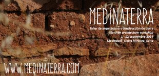 MedinaTerra, construcció amb terra a Sòria de l’1 al 12 de setembre