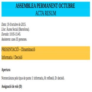Acta de l’Assemblea Permanent de la CIC del 19 d’octubre