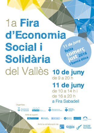 10 i 11 de juny. 1a Fira d’Economia Social i Solidària del Vallès