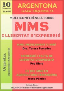 Multiconferència sobre MMS a Argentona el 10 de desembre